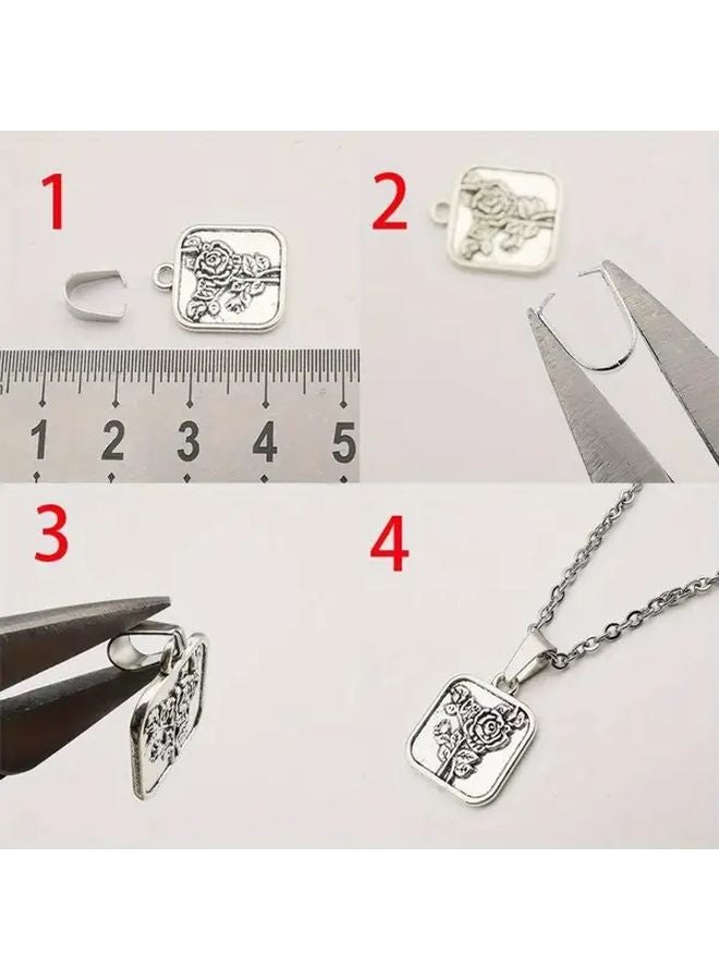Golden Stainless Steel Melon Seed Clasp Connector Clips 49 51pcs DIY Jewelry Fasteners - Image 3
